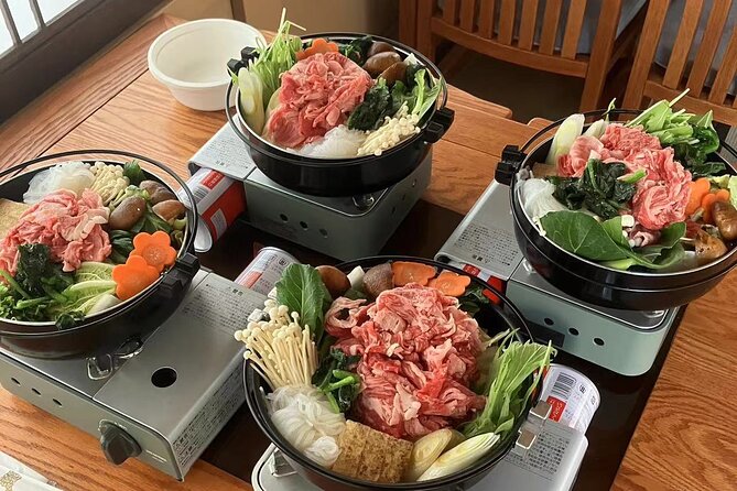 Tokyo Bay Yakatabune Dinner/Day Cruise with Japan Show and Drinks - Sukiyaki dinner and drinks on board