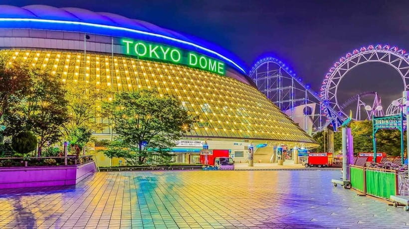 Tokyo Dome City Attractions 5-Ride Ticket - Family rides, fountains, and arcade time