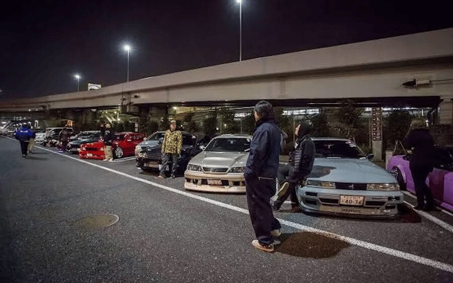 Tokyo: FAST&FURIOUS EXPERIENCE Daikoku Tokyo Car Club - Meeting at Akihabara UDX after dark