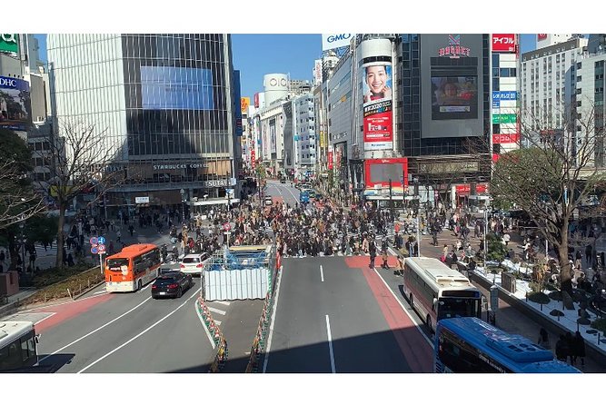 Tokyo Food and Culture tour (Shibuya and Harajyuku) - Watching Shibuya Crossing from the street