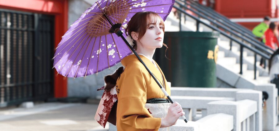 Tokyo : Kimono Rental in Asakusa Provided by KanoWafuku - Hair styling and accessories for women