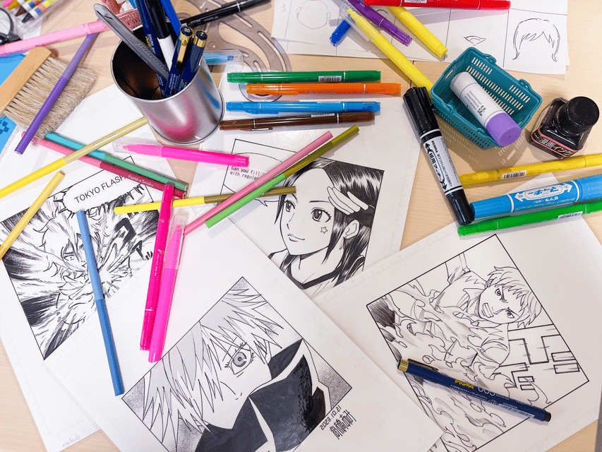 Tokyo: Manga Drawing Workshop Guided by Pro Manga Artist - Speech bubbles and the finished panel