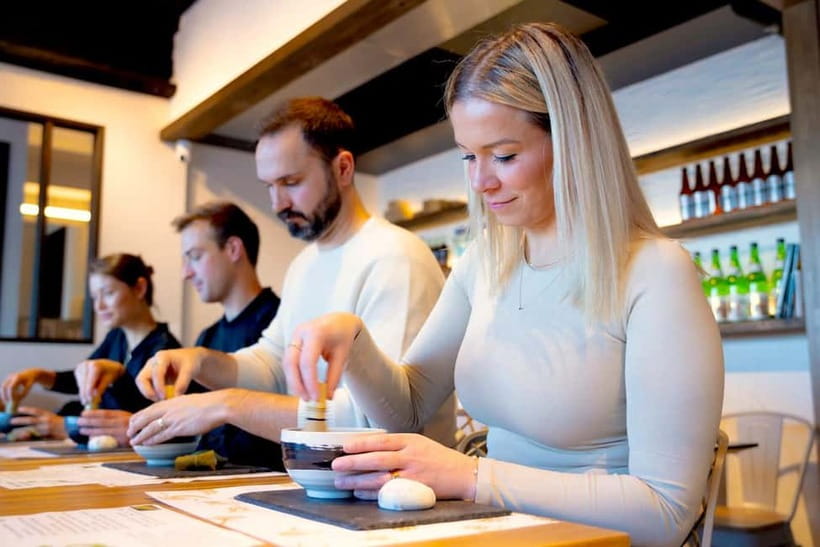 Tokyo: Matcha Making Experience with Mochi Sweets in Asakusa - Mochi sweets and the final tasting