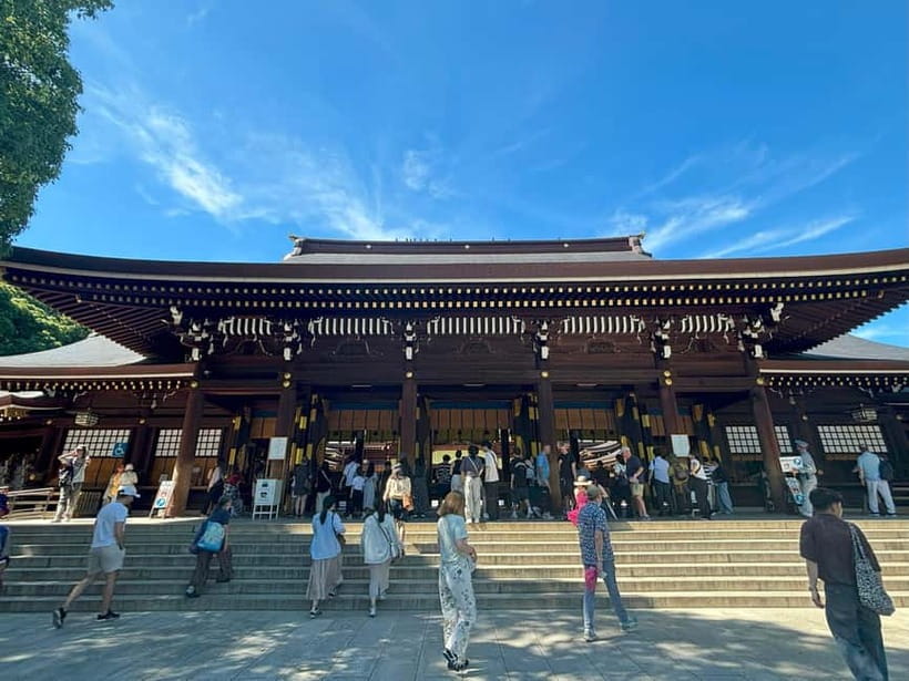 Tokyo: Meiji Jingu, Yoyogi Park & Takeshita Street Tour - Entering the forest of Meiji Jingu
