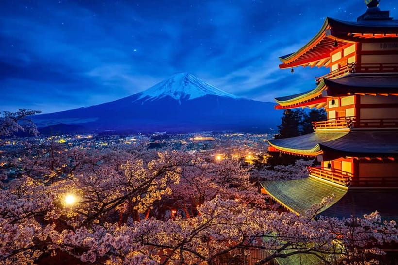 Tokyo: Mount Fuji and Hakone Private Sightseeing Day Tour - Chureito Pagoda and the view everyone wants