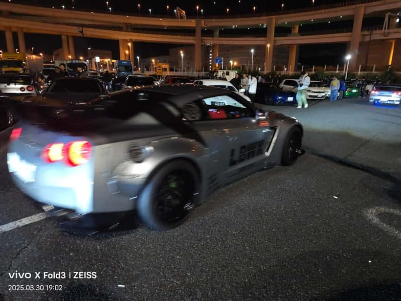 Tokyo Night Drive: Daikoku PA Car Culture & Wangan Midnight - Rainbow Bridge and the Tokyo Bay night view