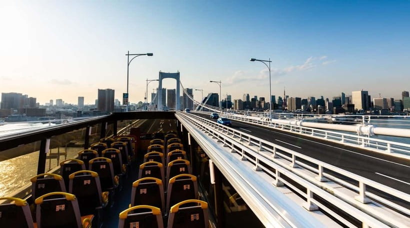 Tokyo: Open Top Panoramic Sightseeing Bus with Audio Guide - What this 70-minute ride is really good for