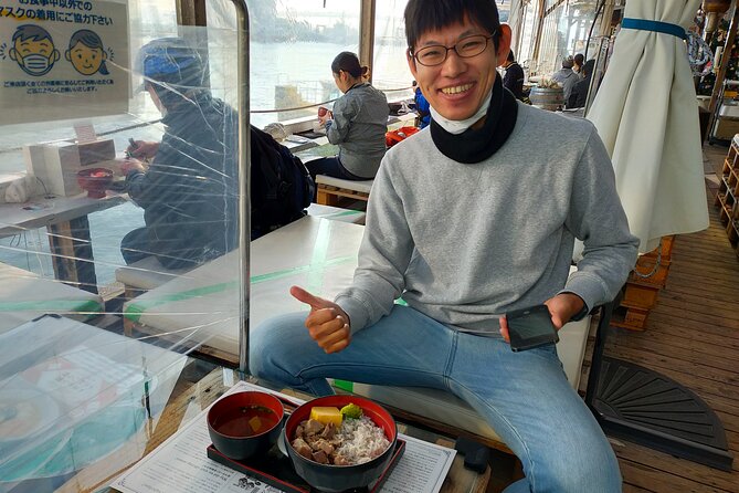Tokyo Private Sightseeing Tour by Bike with Water Bus - Boarding the waterbus near Asakusa