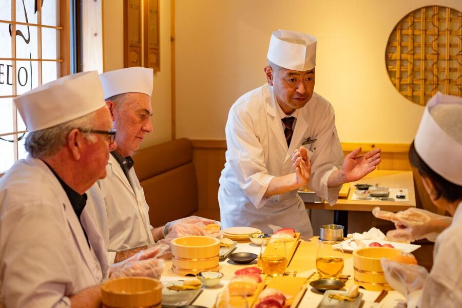 Tokyo Professional Sushi Chef Experience - From Premium Nori to Hand-Rolled Sushi