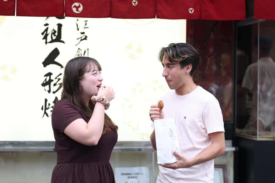 Tokyo: Sensoji Temple & Street Food: Private Tour with guide - Nakamise Street turns sightseeing into a food walk