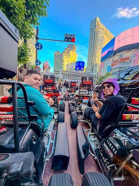 Tokyo: Shibuya and Shinjuku Streets Guided Go-Karting Tour - The Shibuya Crossing moment