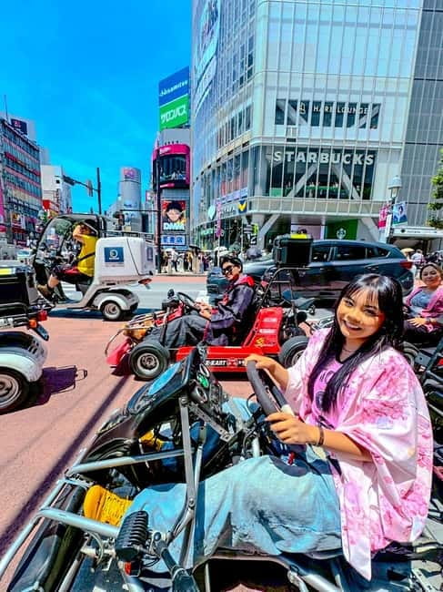 Tokyo: Shibuya and Shinjuku Streets Guided Go-Karting Tour - Costumes, photos, and the playful side