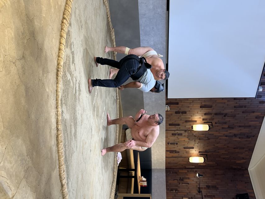 Tokyo: Sumo Experience and Chanko Nabe Lunch - Learning the rules before the show