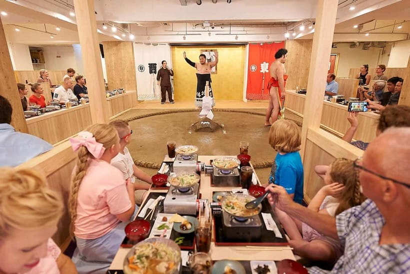 Tokyo Sumo Experience: Chanko & Mochi with a Former Pro - Taking your seat beside the dohyo