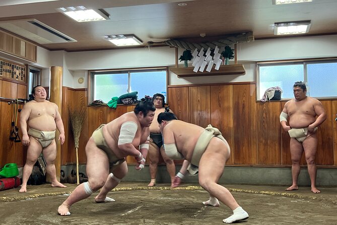 Tokyo Sumo Morning Training/ Sumo Practice with Wrestlers - Meeting your guide in Sumida