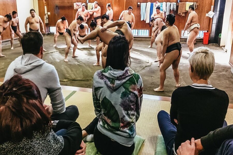 Tokyo: Sumo Morning Training Visit - How Much English Help Will You Get?