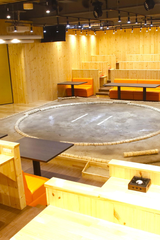 Tokyo: Sumo Show Experience with Chicken Hot Pot and a Photo - The best-of-three match with retired professionals