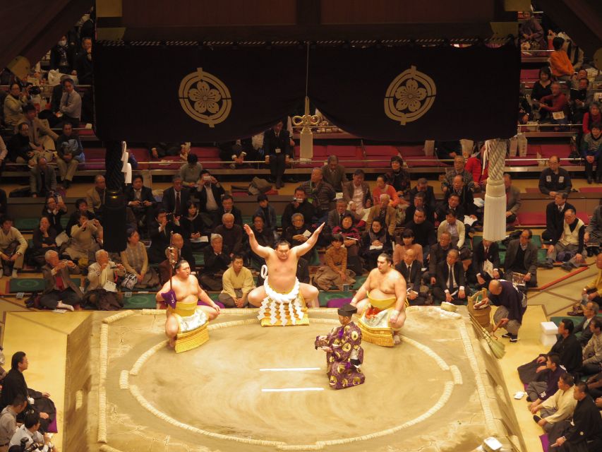 Tokyo: Sumo Tournament Tour with Chair Seat Tickets - Food, lunch options, and what to bring