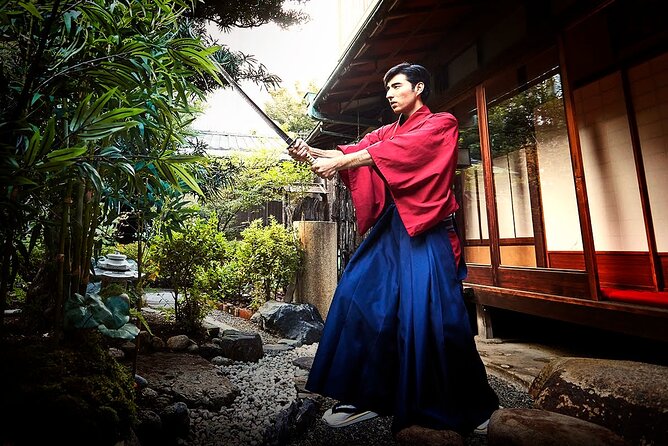 Tokyo Sword Experience - includes Museum Ticket/Ninja Experience - Putting on the hakama