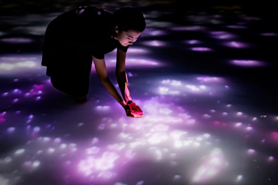 Tokyo: teamLab Planets TOKYO Digital Art Museum Entry Ticket - Flowers turn digital images into a quiet spectacle