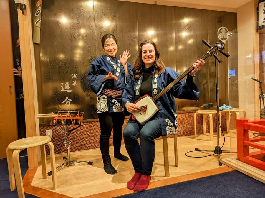Tokyo: Traditional Asakusa Music Show with Dinner - Dinner at a traditional izakaya