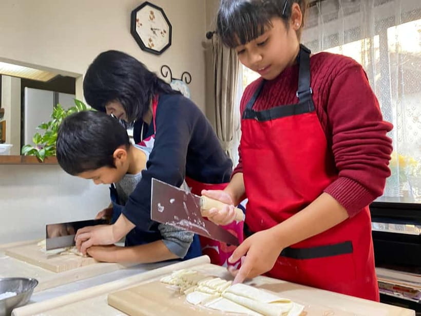Tokyo: Traditional foot-kneaded Udon noodles class - Matcha and wagashi slow the pace