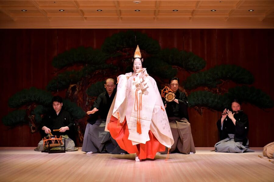 Tokyo: Traditional Japanese Performing Arts Show and Dinner - The stage: Noh design and close-up viewing