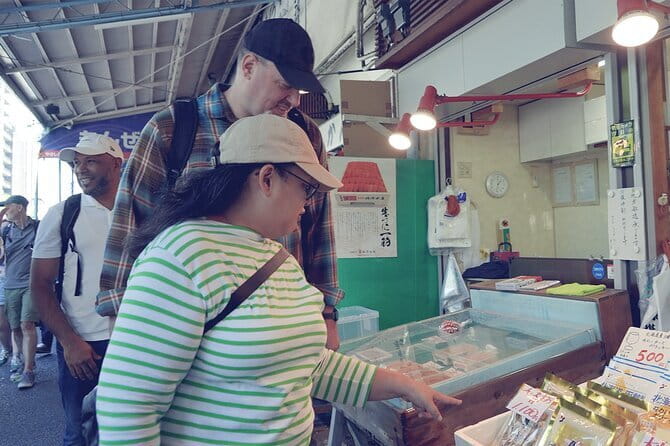 Tokyo Tsukiji Fish Market Food&Culture Walking Tour With a LOCAL! - One hour and 20 minutes in Tsukiji Jogai Market