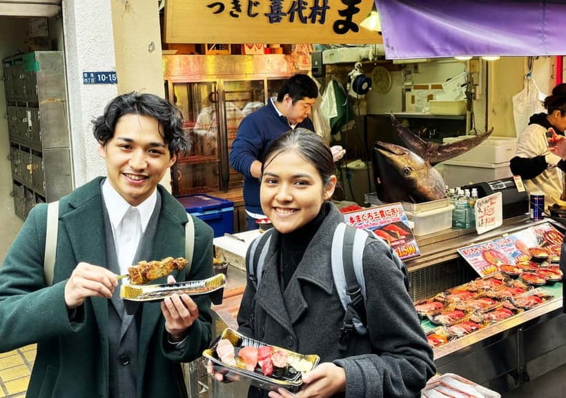 Tsukiji Fish Market: Street Food & Culture Walking Tour - How much food do you really get?