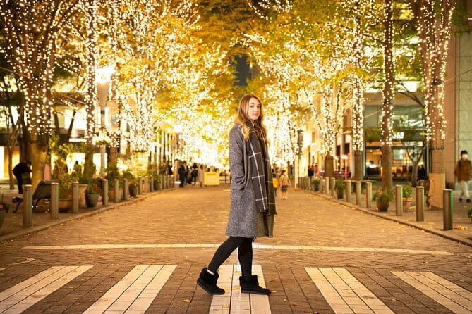 Walk Tokyo's Streets with Tokyo Midtown Tour - An elevated view of the skating rink