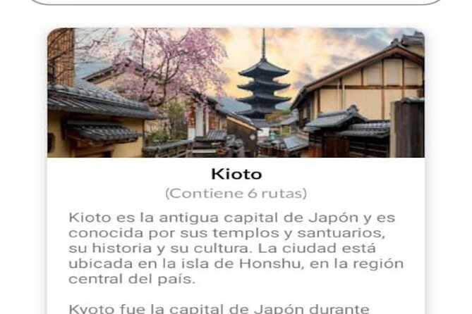 Audio Guide App Japan Tokyo Kyoto Takayama Kanazawa Nikko and Others - What To Expect During the Tour