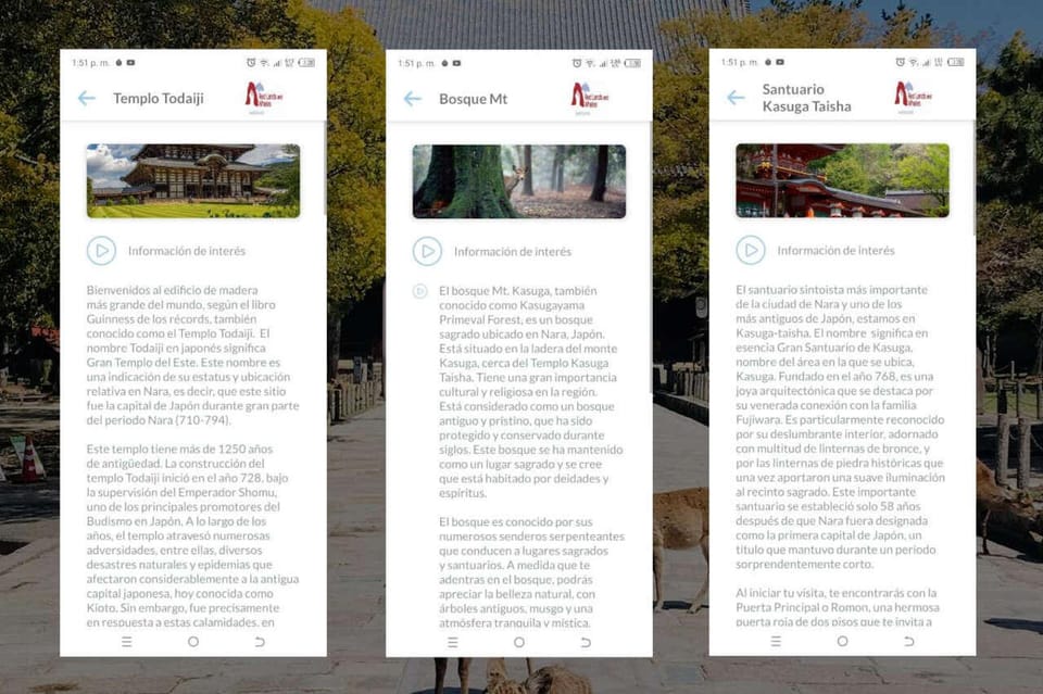 Nara Self-Guided App With Multi-Language Audio Guide - Audio Guide Languages Available