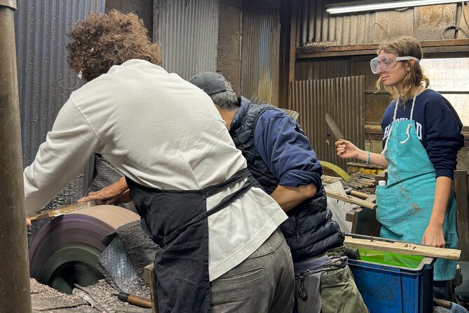 Sharpening Your Knife at a Sharpeners Factory in Osaka - Knife Sharpening Process