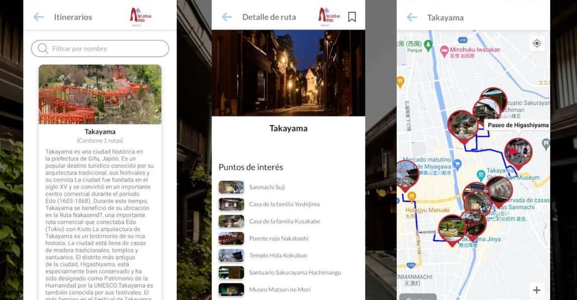 Takayama Self-Guided Tour App With Multi-Language Audioguide - Inclusions