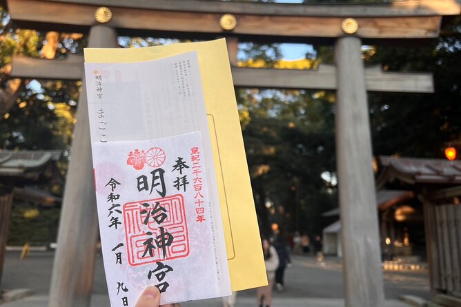 2hours Tour in Meiji Shrine,Red Ink Stamp Experience and Shopping - Key Points