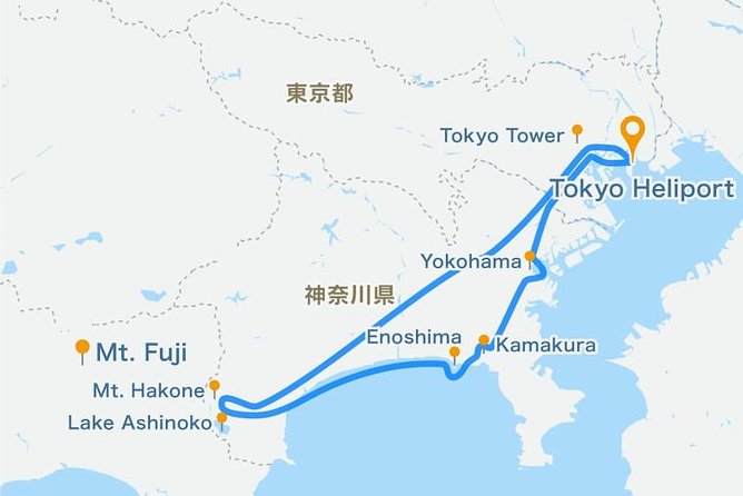 [90 Min 3pax] Tokaido Tour: Tokyo to Mt. Fuji Helicopter Tour - Whats Included