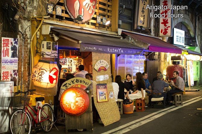 Evening Tokyo Walking Food Tour of Shimbashi - Inclusions and Exclusions