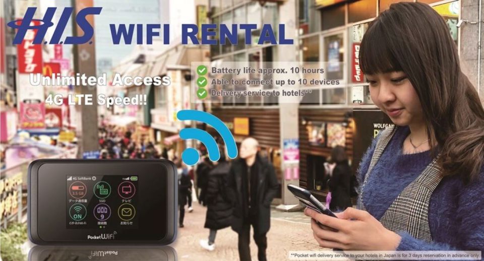 Harajuku Pickup: Unlimited WiFi Rental - Key Features