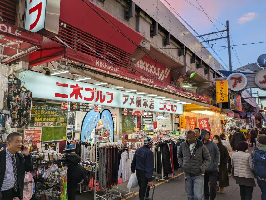 Tokyo Japanese Food Hopping Tour in Ueno Ameyoko at Night - Booking Information