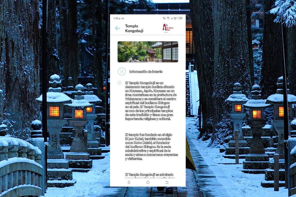 Koyasan Self-Guided Route App With Multi-Language Audioguide - Important Information