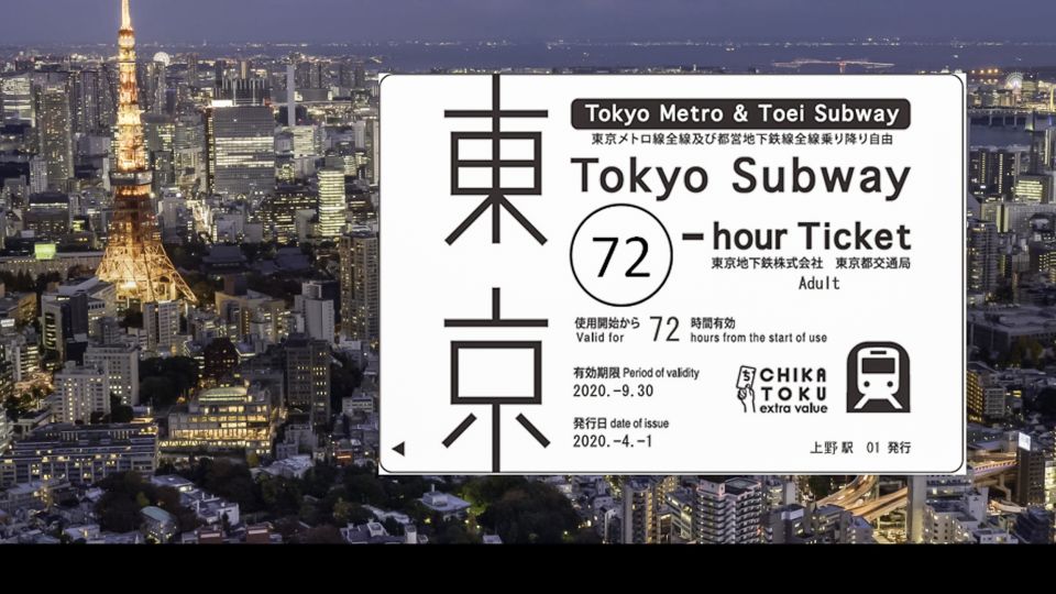 Tokyo: 24-hour, 48-hour, or 72-hour Subway Ticket - Experience Highlights