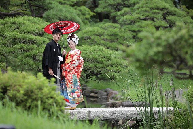 Kimono Wedding Photo Shot in Shrine Ceremony and Garden - Pricing and Cancellation Policy