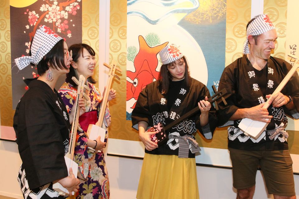 【Tokyo Shami】Lets Make a Mini Shamisen and Play It! - Indulge in Japanese Sweets