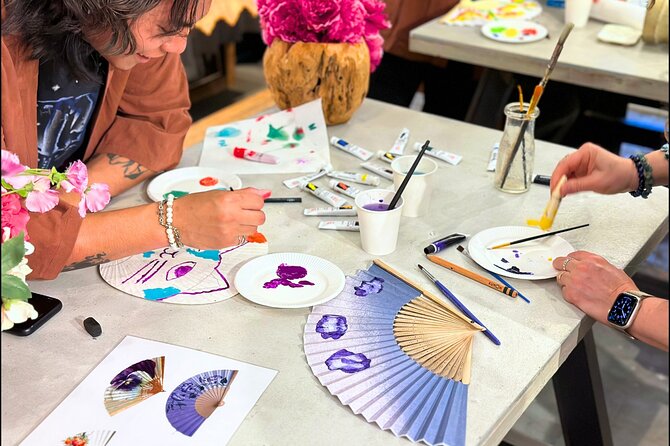 Japanese Fan Painting Workshop ~ in a Tokyo Flower Shop - Recap