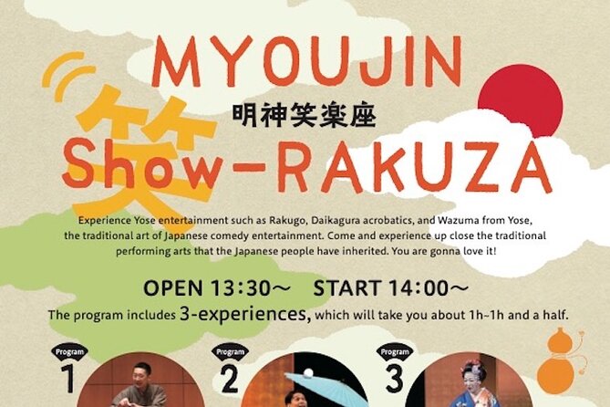 Myojin Show Rakuza - Traditional Rakugo, Juggling and Magic Show - Directions to EDOCCO STUDIO