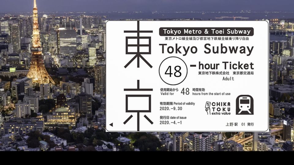 Tokyo: 24-hour, 48-hour, or 72-hour Subway Ticket - Frequently Asked Questions