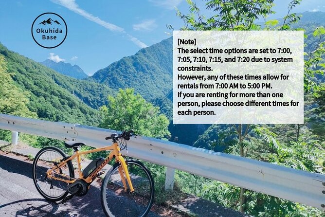 E Bike Rental in Takayama Gifu Mountain Cycling - Key Points