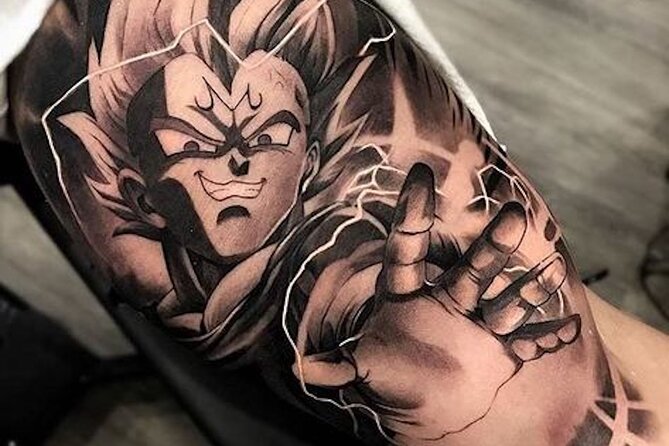 Japanese Anime Manga Tattoo Session Dragon Ball One Piece Pokemon - Key Points