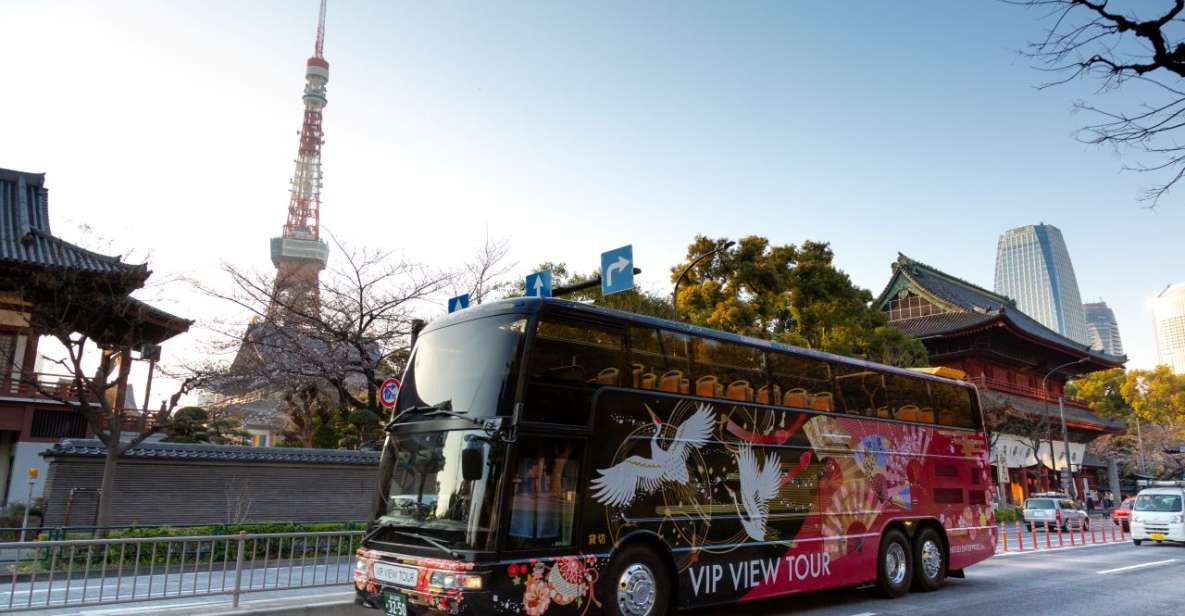 Tokyo: Open Top Sightseeing Bus With Audio Guide - Key Points