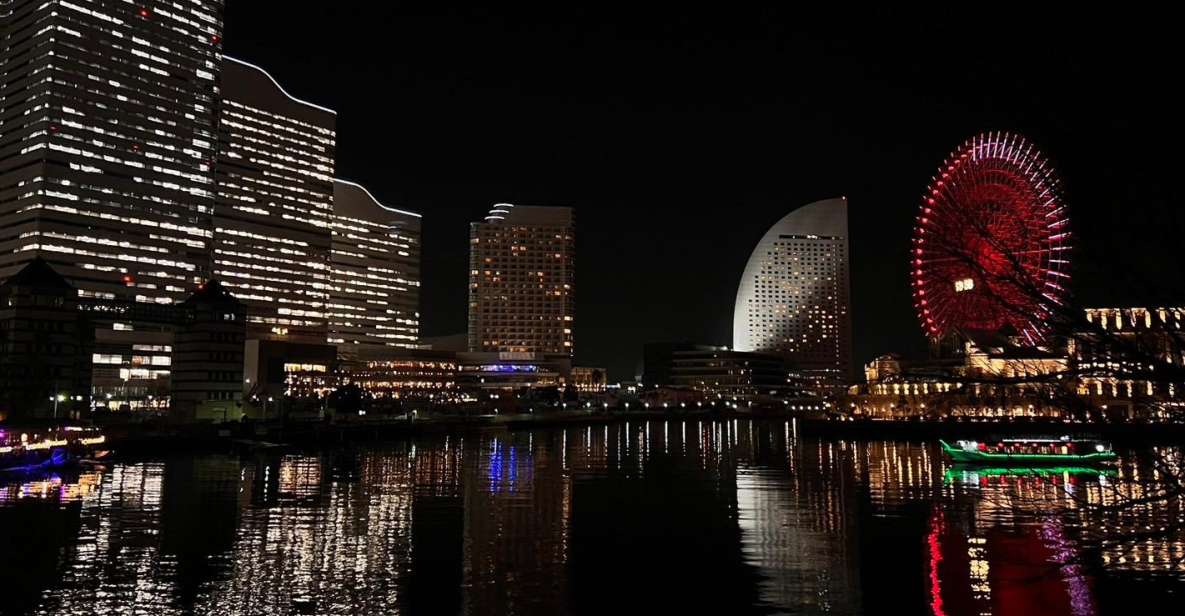 Yokohama 1.5 H Night View Walking Tour in Minatomirai - Key Points